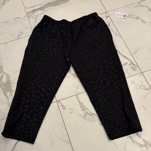 NWT Emily McCarthy Joy Jogger XL in " Midnight Cheetah" black/gray